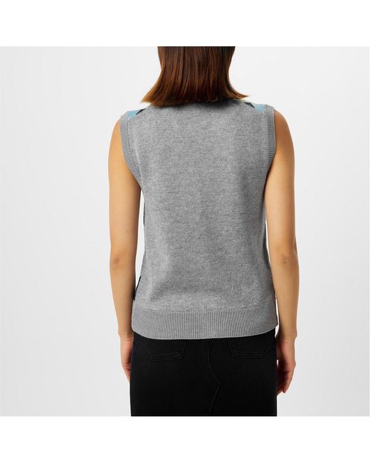 Prada Blue Sleeveless Knitted Cardigan