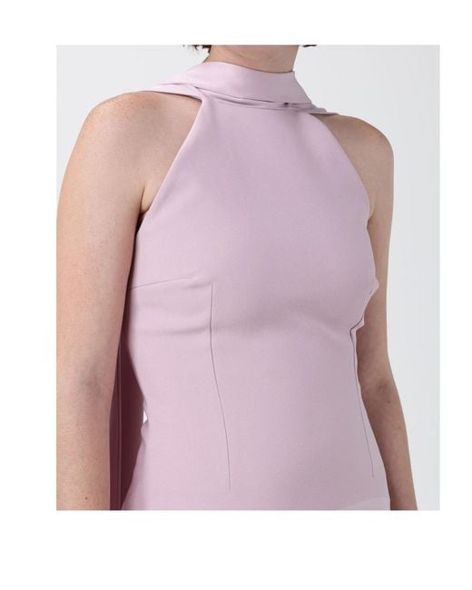 Solace London Purple Sleeveless Dress