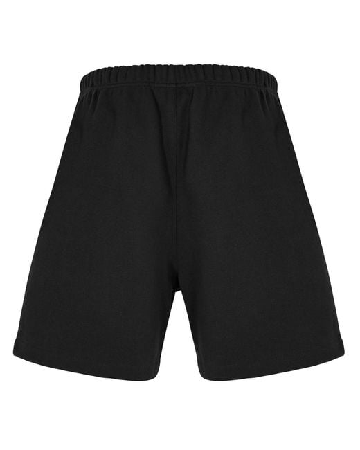 Fear Of God Black Logo Drawstring Shorts for men