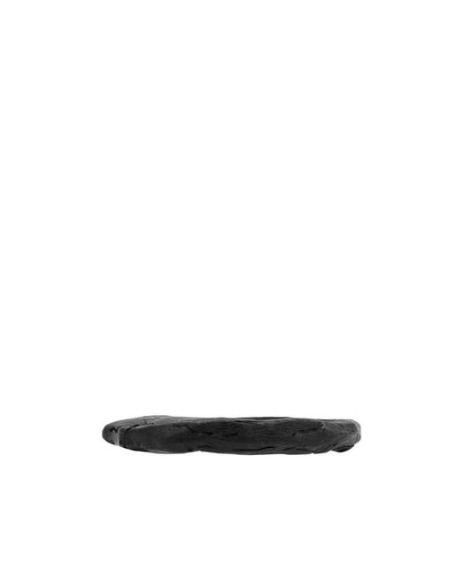 Saint Laurent Black Scratch Volcanic Bangle