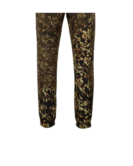 Givenchy Green 4G Printed Straight Leg Joggers for men