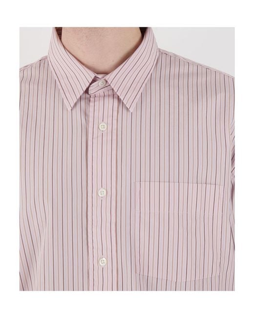 sunflower Pink Striped Shirt for men