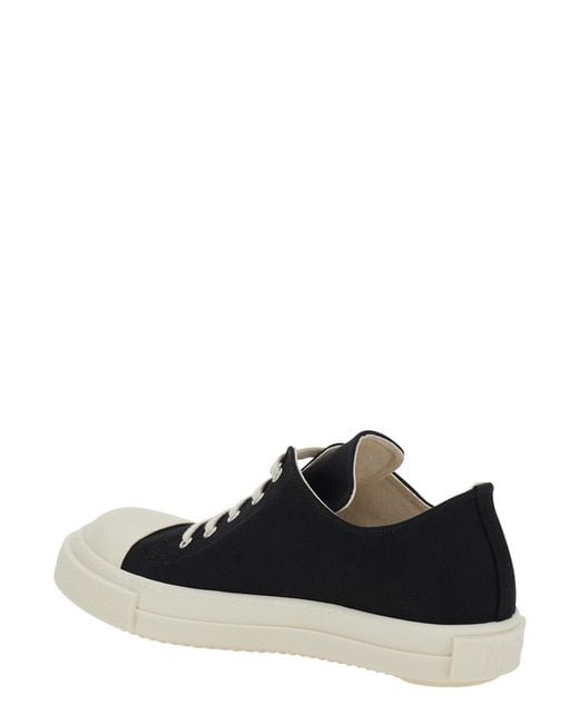 Rick Owens Black Extreme Low Sneakers for men