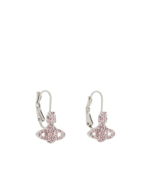 Vivienne Westwood White Grace Earrings