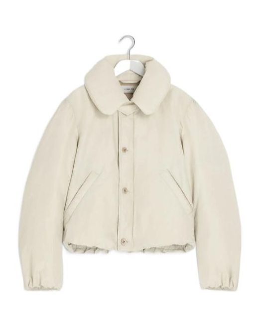 Lemaire Natural Elasticated Cuff Puffer Jacket