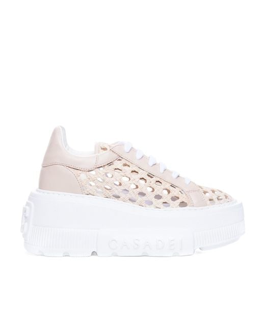 Casadei White Nexus Versilia Sneakers
