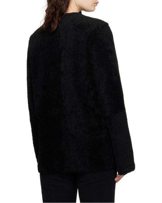 Totême Black Shearling Jacket
