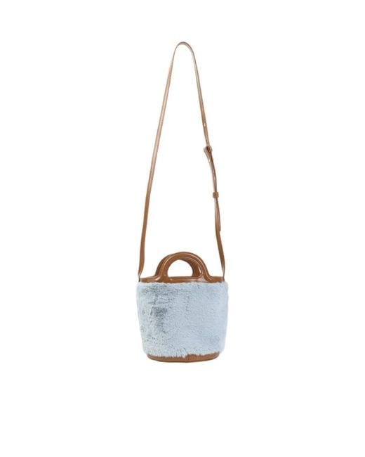 Marni White Logo-Detailed Handbag