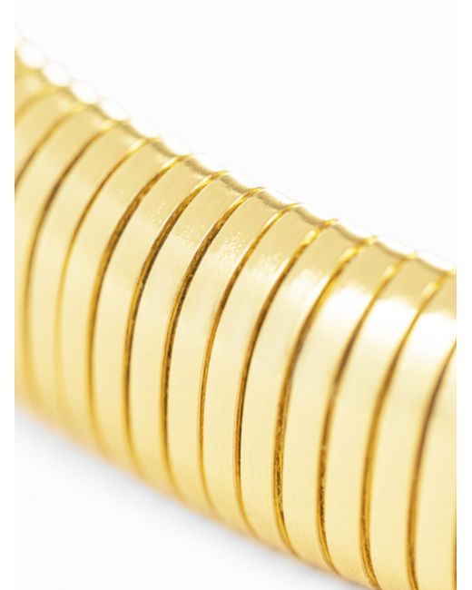 FEDERICA TOSI Yellow Ribbed Chain Bracelet