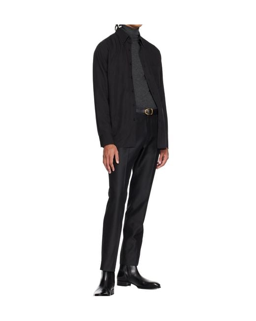Tom Ford White Angled Buckle Belt for men
