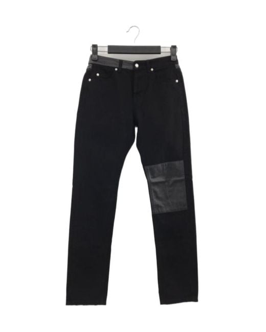 McQ Alexander McQueen Black Pocket Detail Denim Pants for men