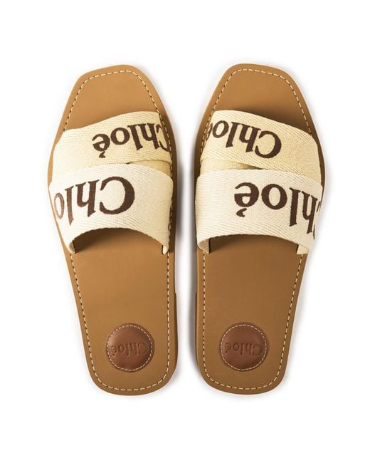 Chloé Metallic Highend Flat Slide Sandals