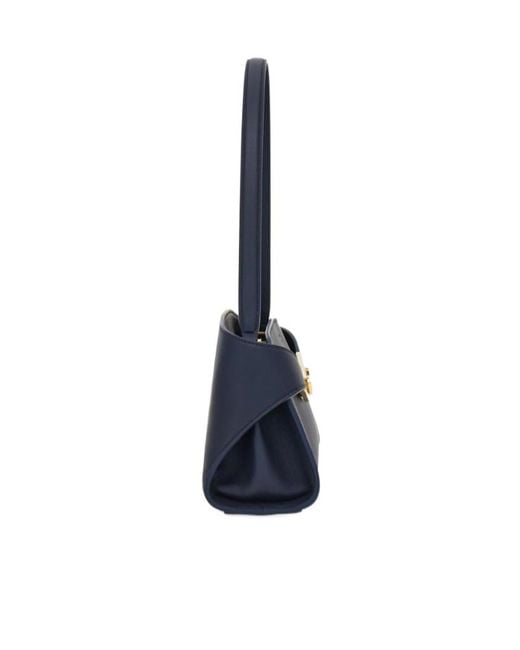 Ferragamo Blue Hug East-West Shoulder Bag