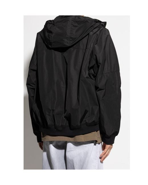 DSquared² Black Zip-Up Hooded Jacket for men