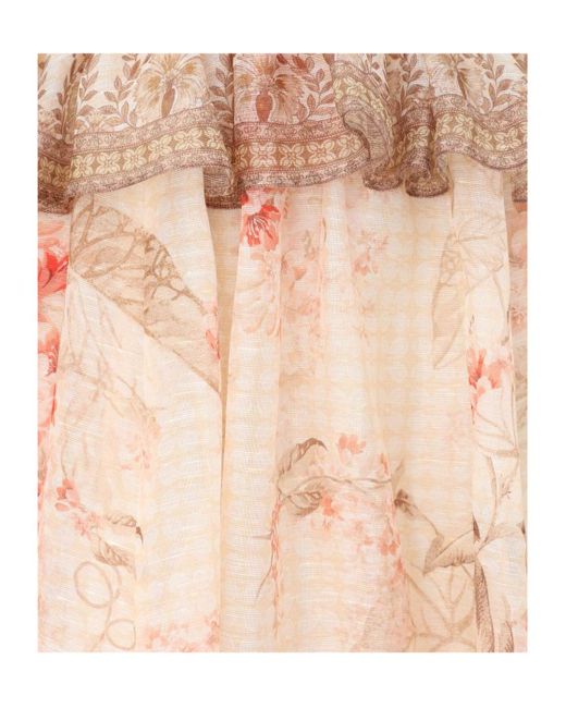 Zimmermann Pink Illuminate Halter Midi Dress