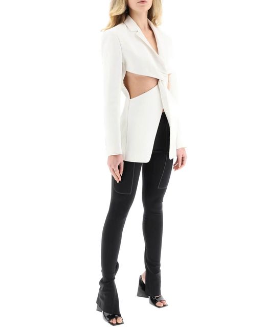 Coperni Black Panelled High-Rise Leggings