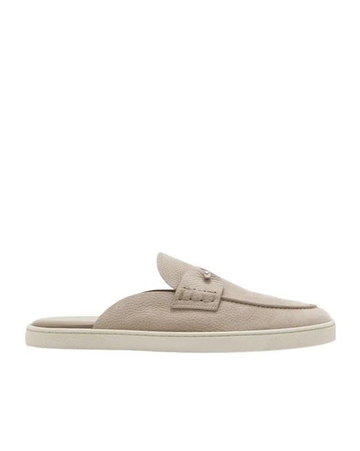 Christian Louboutin White Slip-On Espadrilles for men