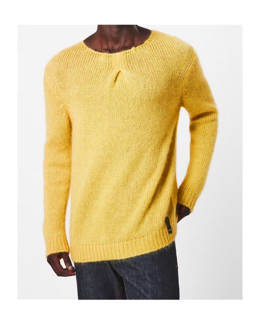 Fendi Yellow Crewneck Sweater for men
