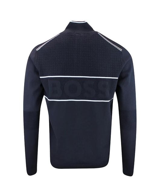 Boss Blue Long-Sleeved Sweatshirt for men