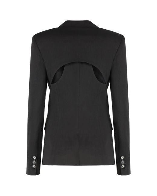 Pinko Black Single-Breasted Tailored Blazer
