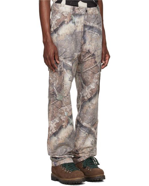 Represent Green Cargo Pants for men