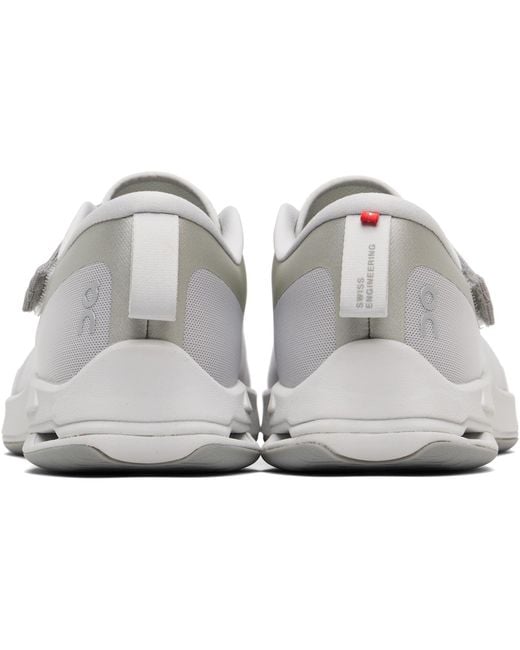 On Shoes White Cloudnova Moon Sneakers for men