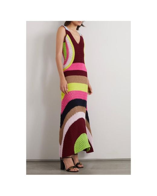 Gabriela Hearst Multicolor Ocon Striped Wool And Cashmere-Blend Maxi Dress