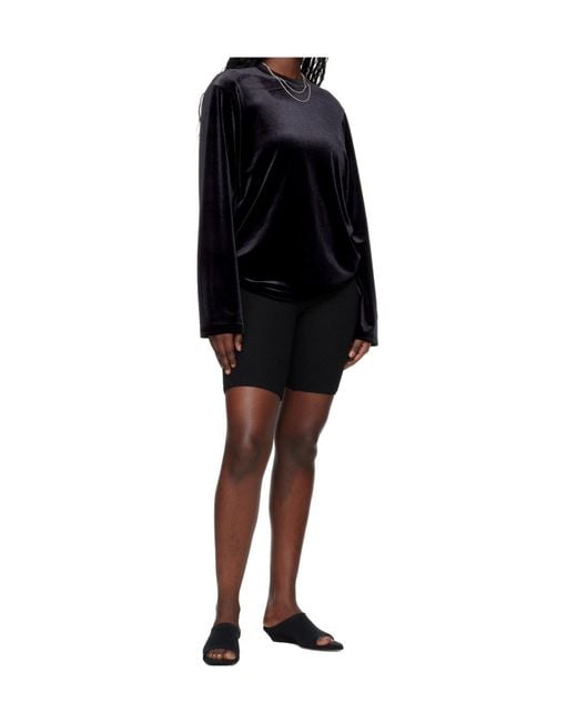 Fear Of God Black Velour Classic Long Sleeve Tee