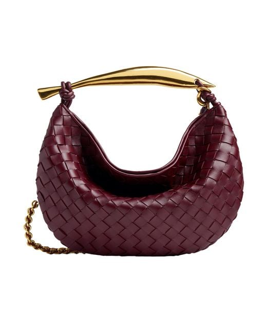 Bottega Veneta Purple Sardine Small Shoulder Bag