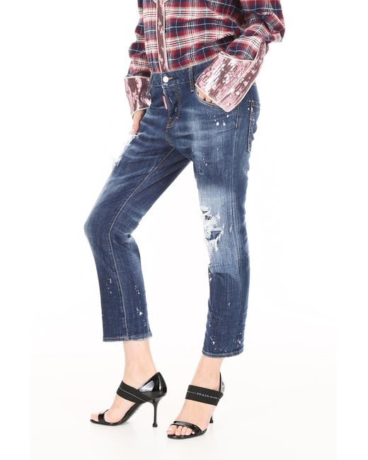 DSquared² Blue Imitation Nine-Cent Cotton Jeans