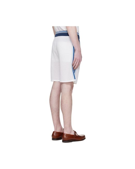 Casablanca Blue Mesh Stripe Shorts for men