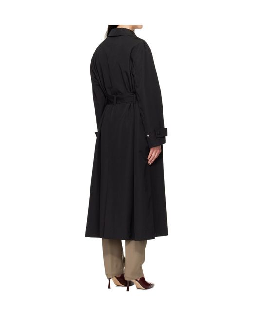 Rohe Black Belted Trench Coat