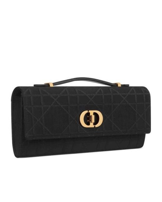 Dior Black Miss Caro Top Handle Pouch