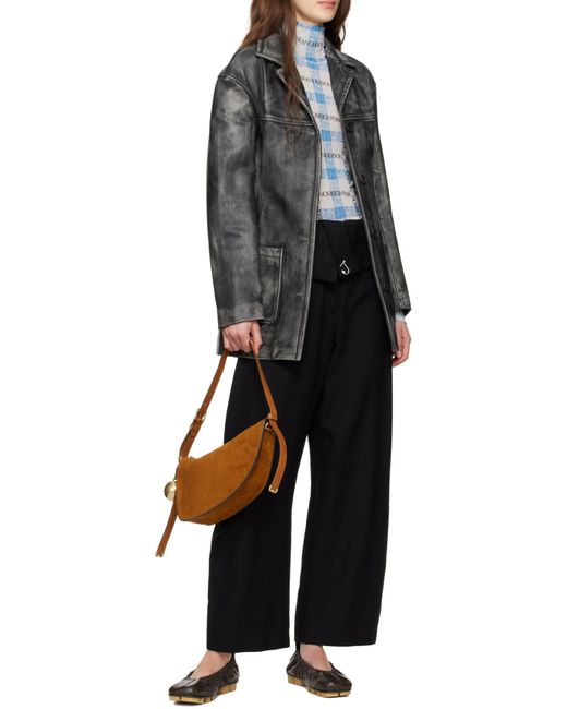 J.W. Anderson Black Jw Anderson Fold-Over Trousers