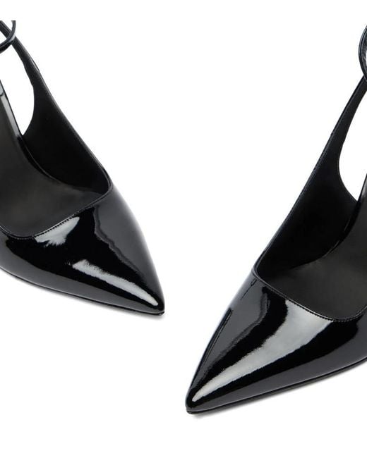 Stuart Weitzman Black Vinnie 85 Strap Pump