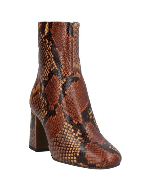 Tory Burch Brown Multi-Colored Leather Boots