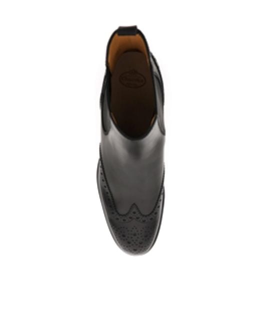 Church's Black Ketsby Wg Brogue Chelsea Boots
