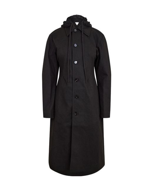 Bottega Veneta Black Tailored Long Coat