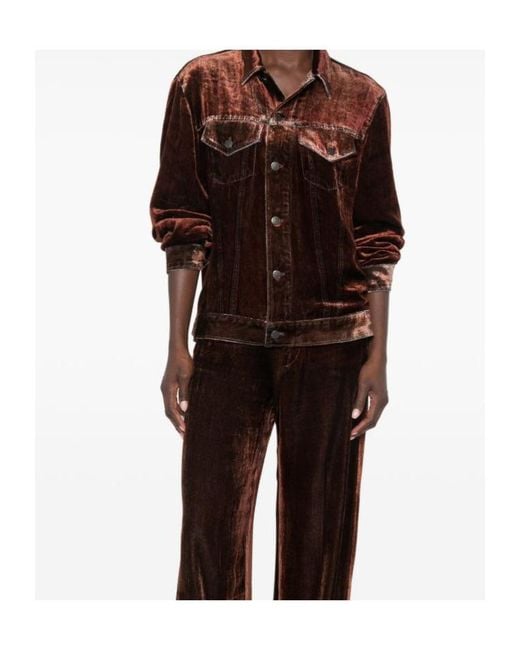 Pierre Louis Mascia Brown Kandox Button-Down Jacket