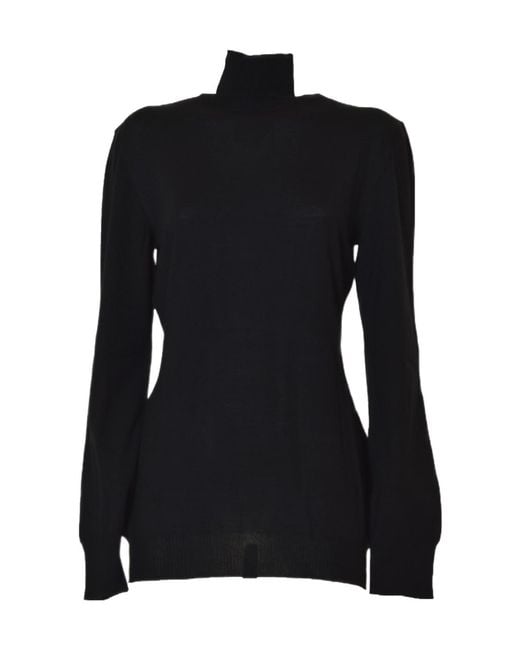 Moschino Black Boutique Turtleneck Knitted Jumper