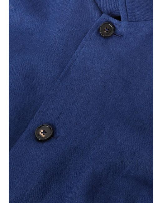 Loro Piana Blue Long-Sleeved Casual Jacket for men