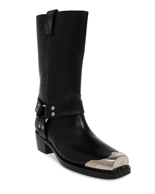 Paris Texas Black Roxy Leather Boots