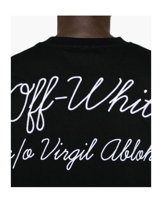 Off-White c/o Virgil Abloh Black Short-Sleeved T-Shirt for men