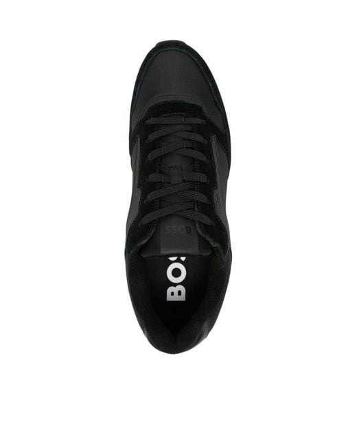 Boss Black Boss Panelled Lace-Up Sneakers for men