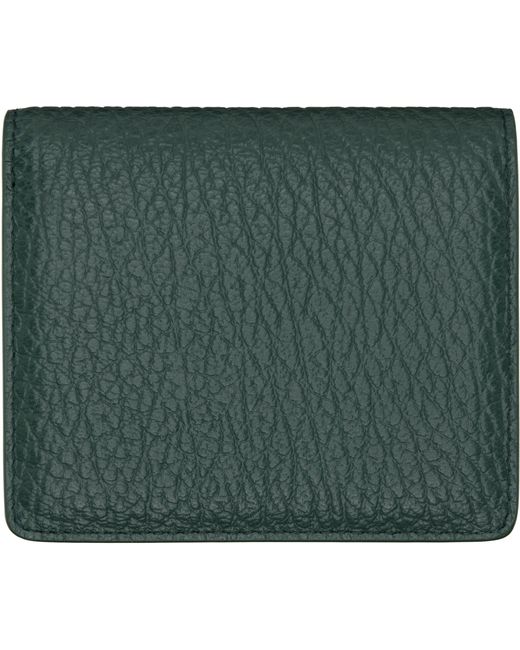 Maison Margiela Green Four Stitches Wallet
