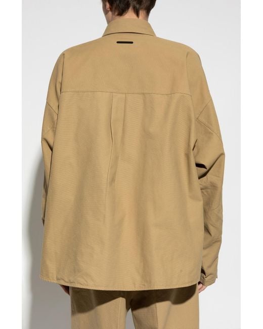 Fear Of God Natural Essentials Logo-Embroidered Jacket for men