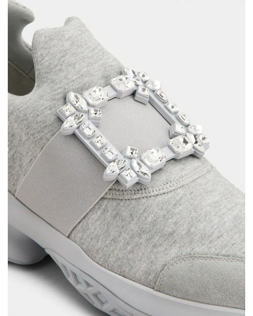 Roger Vivier Gray Viv' Run Sneakers
