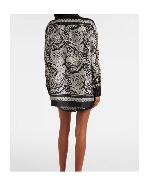 Nili Lotan Black Printed Shirt