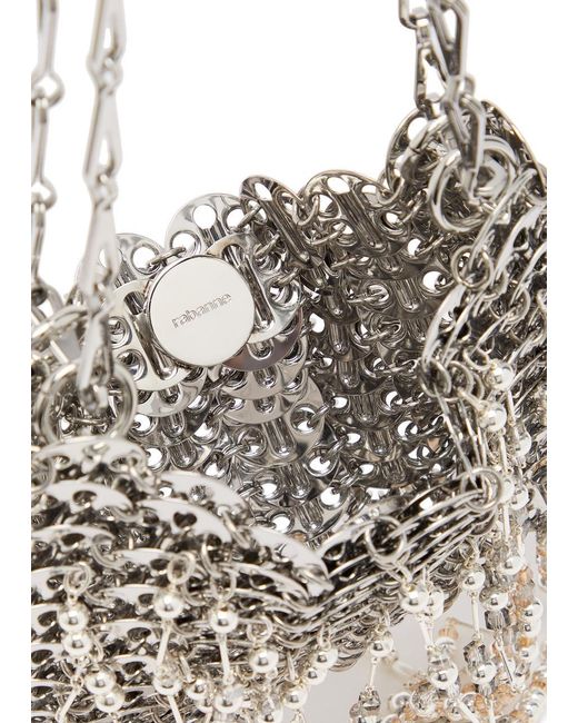 Rabanne White Metal Chain Shoulder Bag