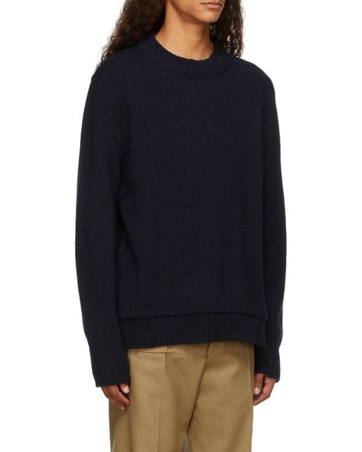 Maison Margiela Blue Décortiqué Sweater for men